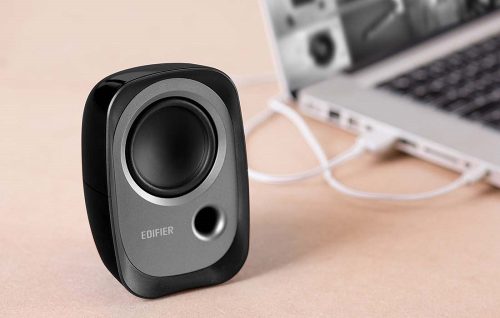 Hangszóró szett, 2.0, 2 x 2W, Vezetékes, 3.5mm, Edifier R12U, fekete