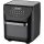Forró levegős sütő, fritőz, Air Fryer, olaj nélküli, 1800 W teljesítmény, 12 l-es, Digitális kijelzővel, 10 programos, Leacco AF103, fekete (Bemutató darab)