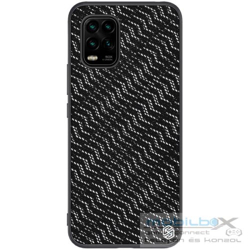 Xiaomi Mi 10 Lite 5G, Szilikon tok, műanyag hátlappal, közepesen ütésálló, Nillkin Twinkle, ezüst