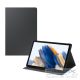 Samsung Galaxy Tab A8 10.5 (2021) SM-X200 / X205, mappa tok, stand, sötétszürke, gyári