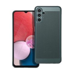   Samsung Galaxy A13 5G / A04s SM-A136U / A047F, Műanyag hátlap védőtok, légáteresztő, lyukacsos minta, Breezy, sötétzöld