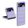 Samsung Galaxy Z Flip4 SM-F721B, Műanyag hátlap védőtok, közepesen ütésálló, 3D minta, lila