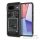 Google Pixel 8, Műanyag hátlap védőtok + szilikon keret, Telefon belső minta, Spigen Ultra Hybrid Zero One, átlátszó/füst