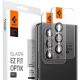 Samsung Galaxy Z Fold5 SM-F946B, Kamera lencsevédő fólia, ütésálló fólia, Tempered Glass (edzett üveg), Spigen Glastr Ez Fit Optik Pro, fekete, 2 db / csomag