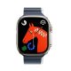 Apple Watch 4-6, SE, SE (2022) (42 / 44 mm) / Watch 7-9 (45 mm) / Watch 10 (46 mm) / Watch Ultra 1-2 (49 mm), szilikon pótszíj, mágneses zár, kétszínű, 3D minta, Hoco AS102, sötétszürke/kék