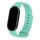 Xiaomi Mi Smart Band 8 / 9, szilikon pótszíj, állítható, Devia Delux Sport, menta