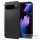 Google Pixel 9 Pro XL, Szilikon tok, Spigen Liquid Air, háromszög minta, fekete
