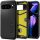 Google Pixel 9 Pro XL, Szilikon tok + műanyag hátlap, kitámasztóval, Spigen Tough Armor, fekete