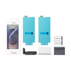  Samsung Galaxy S25 Ultra SM-S938, Kijelzővédő fólia (az íves részre nem hajlik rá!), Clear Prémium, gyári, 2 db / csomag