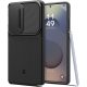 Samsung Galaxy S25 Ultra SM-S938, Szilikon tok, közepesen ütésálló, kamera védelem, Spigen Optik Armor, fekete