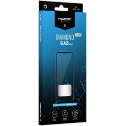   Samsung Galaxy S25 Ultra SM-S938, Kijelzővédő fólia, ütésálló fólia (az íves részre is!), Diamond Glass (Edzett gyémántüveg), Full Glue, MyScreen Protector Edge Lite, fekete