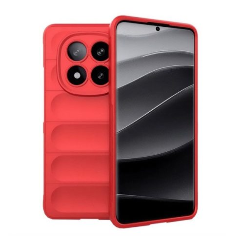 Xiaomi Redmi Note 14 Pro Plus 5G (Global), Szilikon tok, közepesen ütésálló, 3D minta, piros