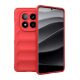 Xiaomi Redmi Note 14 Pro Plus 5G (Global), Szilikon tok, közepesen ütésálló, 3D minta, piros