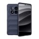 Xiaomi Redmi Note 14 Pro Plus 5G (Global), Szilikon tok, közepesen ütésálló, 3D minta, sötétkék