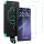 Samsung Galaxy S25 Ultra SM-S938, Kijelzővédő fólia, ütésálló fólia (az íves részre NEM hajlik rá!), Tempered Glass (edzett üveg), segéd kerettel, ESR, Clear, 2 db / csomag