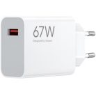 Hálózati töltő adapter, 67W, USB aljzat, gyorstöltés, Xiaomi Hypercharger, fehér, gyári