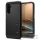 Samsung Galaxy A36 5G SM-A366B, Szilikon tok + műanyag hátlap, kitámasztóval, Spigen Tough Armor, fekete