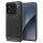 Xiaomi 15, Szilikon tok, Spigen Rugged Armor, karbon minta, fekete