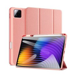   Xiaomi Pad 7 (11.2) / Pad 7 Pro (11.2), mappa tok, Trifold, érintőceruza tartó, Dux Ducis Domo, rózsaszín