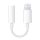 Adapter, Lightning 8pin - 3.5 mm jack átalakító, Apple, fehér, gyári