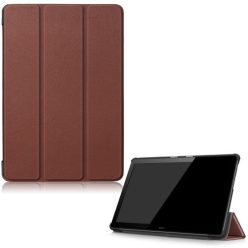   Huawei Mediapad T5 10 (10.1), mappa tok, Trifold, sötétbarna