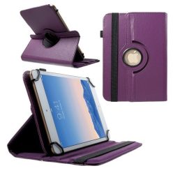   Univerzális TabletPC tok, mappa tok, 9-10", stand, elforgatható (360°), lila