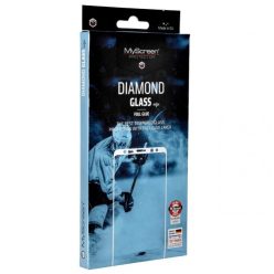   Apple iPhone X / XS / 11 Pro, Kijelzővédő fólia, ütésálló fólia (az íves részre is!), MyScreen Protector, Diamond Glass (Edzett gyémántüveg), Full Glue, fekete