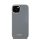 DKNY Liquid Silicone Silver Metal Logo Magsafe iPhone 15 hátlap tok, szürke