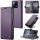 Xiaomi 14T Pro, Oldalra nyíló tok, stand, kártyatartóval, RFID technológiával, Wooze CaseME, lila