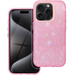   Apple iPhone 16 Pro Max, Műanyag hátlap védőtok + szilikon keret, kristály minta, Tutti-Frutti Case, rózsaszín