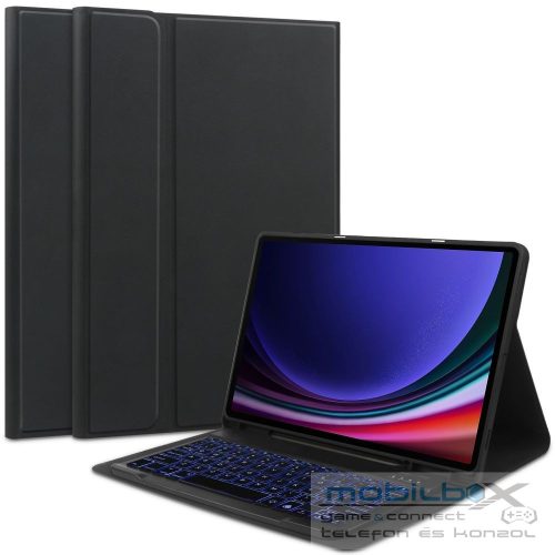 Huawei Honor Pad 8 (12.0), Bluetooth billentyűzetes mappa tok, érintőceruza tartó, érintőceruza nélkül, TP SC Pen Holder + Keyboard, fekete