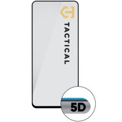   Samsung Galaxy A36 5G SM-A366B, Kijelzővédő fólia, ütésálló fólia (az íves részre is!), Tempered Glass (edzett üveg), Full Glue, Tactical Glass Shield 5D, fekete