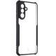Samsung Galaxy A36 5G SM-A366B, Szilikon tok, közepesen ütésálló, légpárnás sarok, Tactical Quantum Stealth, átlátszó/fekete