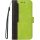 Xiaomi 15 Pro, Oldalra nyíló tok, stand, kártyatartóval, kézpánttal, Wooze Colour Wallet, zöld