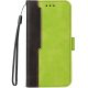 Xiaomi 15 Ultra, Oldalra nyíló tok, stand, kártyatartóval, kézpánttal, Wooze Colour Wallet, zöld