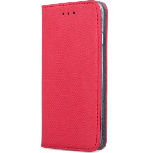 Motorola Moto G15, Oldalra nyíló tok, stand, Smart Magnet, piros