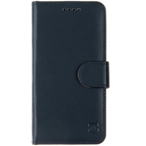 Motorola Moto G15, Oldalra nyíló tok, stand, kártyatartóval, csatos, Tactical Field Notes, sötétkék