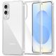 Samsung Galaxy S25 Edge SM-S937, Műanyag hátlap védőtok + szilikon keret, FlexAir Hybrid, átlátszó