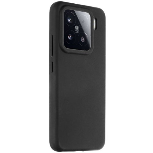 Xiaomi 15, Szilikon tok, mikrofiber plüss belső, Magsafe kompatibilis, Tactical MagForce Velvet Smoothie, fekete