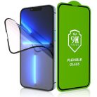 Oppo Reno13, Kijelzővédő fólia, ütésálló fólia, Tempered Glass (edzett üveg), 5D, Full Glue, Nano Flexi Glass, fekete