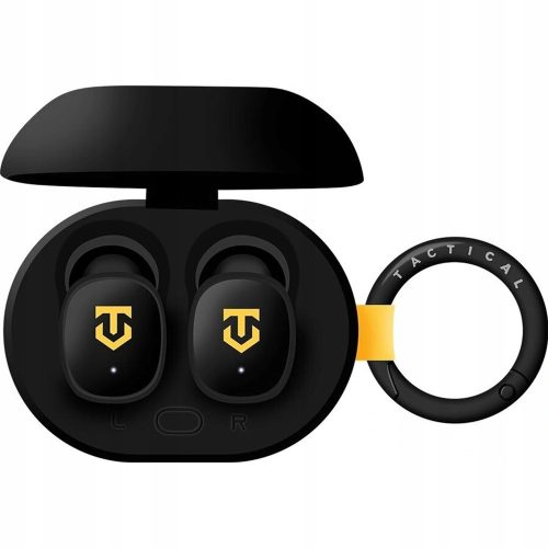Bluetooth sztereó fülhallgató, v5.4, TWS, töltőtok, érintés vezérlés, vízálló, Tactical StrikePods Bug, fekete