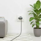 Hálózati töltő adapter, 45W, USB aljzat, USB Type-C aljzat, gyorstöltés, PD, QC 4.0, GaN, Forcell F-Energy GaN III B245202, fekete