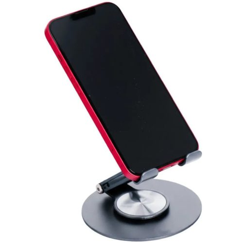 Univerzális asztali készüléktartó, dönthető, elforgatható, összecsukható, Forcell F-Grip Fold Stand 3 360, szürke