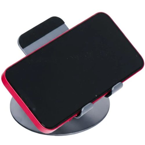 Univerzális asztali készüléktartó, dönthető, elforgatható, összecsukható, Forcell F-Grip Fold Stand 3 360, szürke