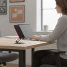 Univerzális asztali készüléktartó, dönthető, elforgatható, összecsukható, Forcell F-Grip Fold Stand 3 360, szürke