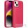 Motorola Moto G54, Szilikon tok, közepesen ütésálló, fémhatású kamera keret, Frame Case, magenta