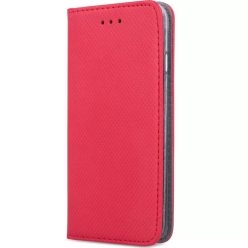   Huawei Honor 70, Oldalra nyíló tok, stand, Smart Magnet, piros