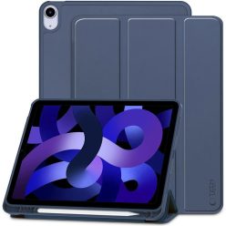   Apple iPad Air (2020 / 2022) / iPad Air 11 (2024 / 2025), mappa tok, közepesen ütésálló, érintőceruza tartó, érintőceruza nélkül, Smart Case, TP SC Pen Holder, sötétkék