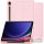 Samsung Galaxy Tab S9 FE (10.9) / Tab S10 FE (10.9) SM-X510 / X516B / X520 / X526, mappa tok, közepesen ütésálló, érintőceruza tartó, érintőceruza nélkül, Trifold, TP SC Pen Holder, rózsaszín