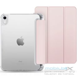   Apple iPad 10.9 (2022) / iPad 11 (2025), mappa tok, közepesen ütésálló, érintőceruza tartó, érintőceruza nélkül, átlátszó hátlap, Smart Case, TP SC Pen Holder Hybrid, rózsaszín